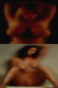 This groups of naked girls standing post is together for 2 men.